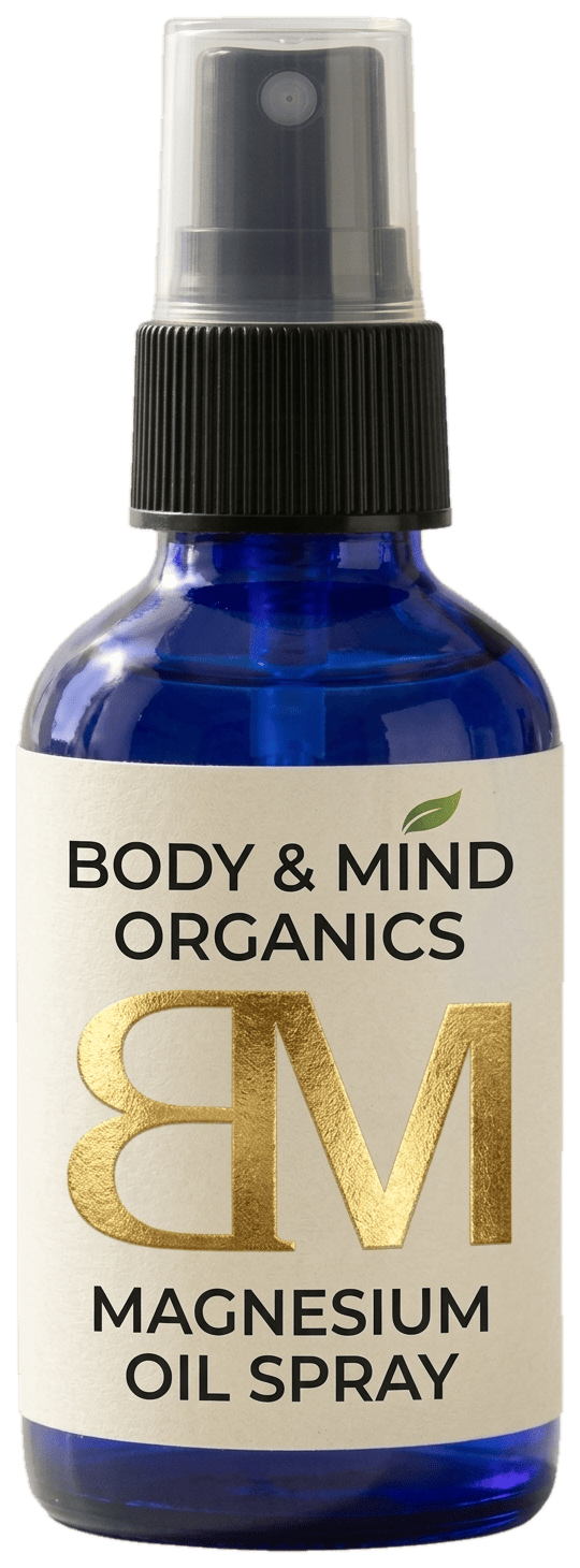 Body & Mind Organics Magnesium Oil Spray bottle